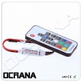 Kontroler 12V DC Sterownik mini SLIM FLAT RGB radiowy z pilotem 17 przycisków 2