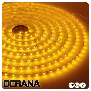 Taśma LED 12V Żółta 60 x LED SMD3528