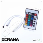 Kontroler 12V DC Sterownik RGB na podczerwień z pilotem 24 przyciski