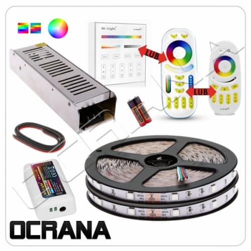 11m Zestaw oświetlenia RGB strefowy 330 punktów LED o gęstości 30 led/m