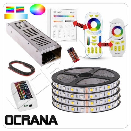 20m Zestaw oświetlenia RGB-W strefowy 1200 punktów LED o gęstości 60 led/m