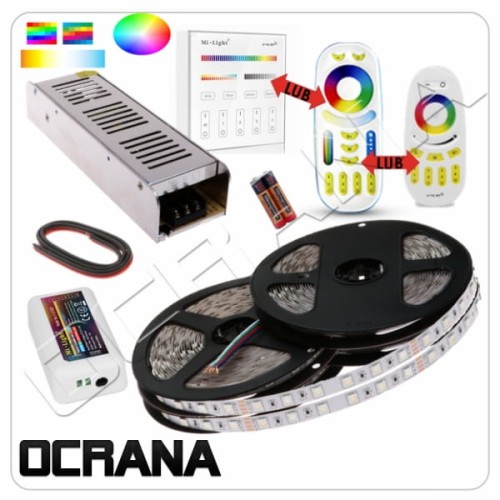 20m Zestaw oświetlenia RGB strefowy 1200 punktów LED o gęstości 60 led/m