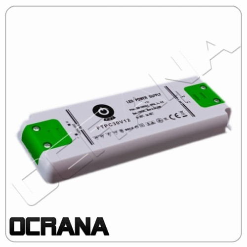 30 WAT Zasilacz 12V DC 2,5A płaski POS FTPC IP20 MEBLOWY