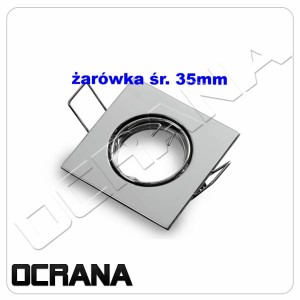 Oprawka chrom do żarówek LED 35mm MR11