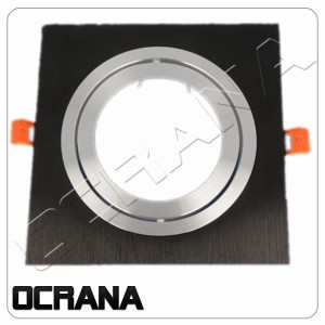 Oprawa AR111 aluminium CZARNY do żarówek LED AR111