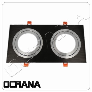 Oprawa AR111 aluminium CZARNY do żarówek LED AR111