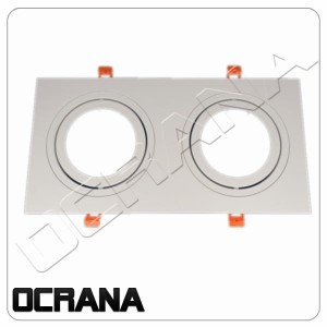 Oprawa AR111 aluminium BIAŁY MAT do żarówek LED AR111
