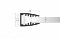 PROFIL LED DO SZYB aluminium anodowane MIKRO10 6mm 100/200CM   KRAWĘDZIOWY RANTOWY 2