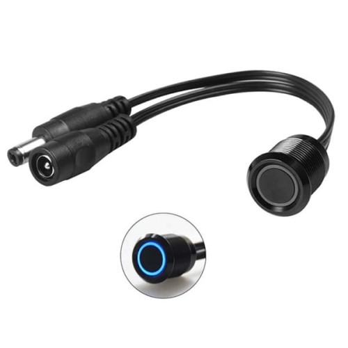 Włącznik dotykowy wpuszczany 6A czarny  ściemniacz LED 12/24V 72W