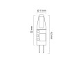 Żarówka LED G4 12V DC Zimna biel 1,5W 2