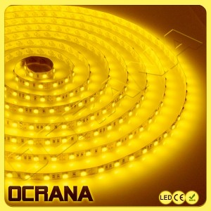 Taśma LED 12V ZŁOTA 60 x LED SMD5050 1800K Bursztynowa