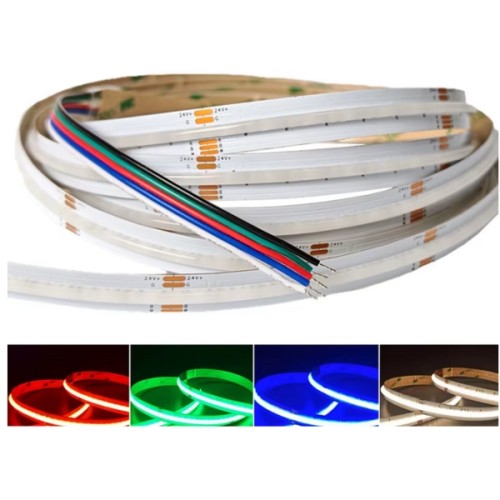 Taśma led COB RGBW NW 24V 20W/m linia światła 4w1