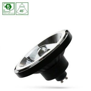 Żarówka LED GU10 AR111 230V Neutralna biel 12W 45° CZARNA