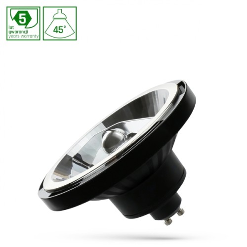 Żarówka LED GU10 AR111 230V Neutralna biel 12W 45° CZARNA