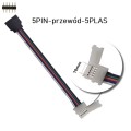 Konektor RGBW 10/12mm złącze krótkie 5 pin męskie - przewód - 5-pkt złącze konektor przedłużacz RGBW (PLAS klips Click!) 1