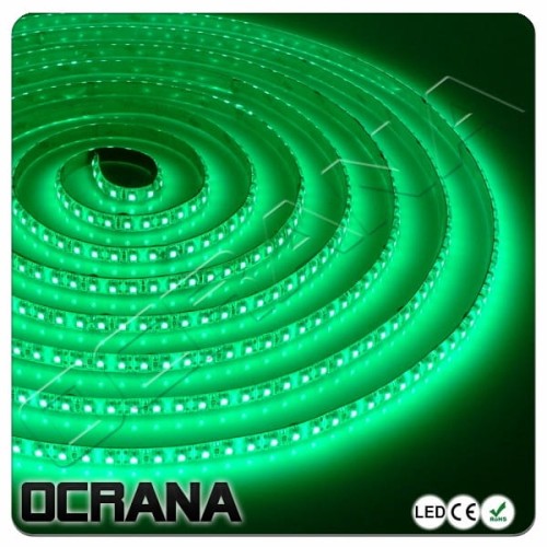 Wodoodporna IP65 Taśma LED 12V Zielona 120 x LED SMD3528