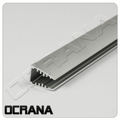 PROFIL LED DO SZYB aluminium anodowane MIKRO10 6mm 100/200CM   KRAWĘDZIOWY RANTOWY